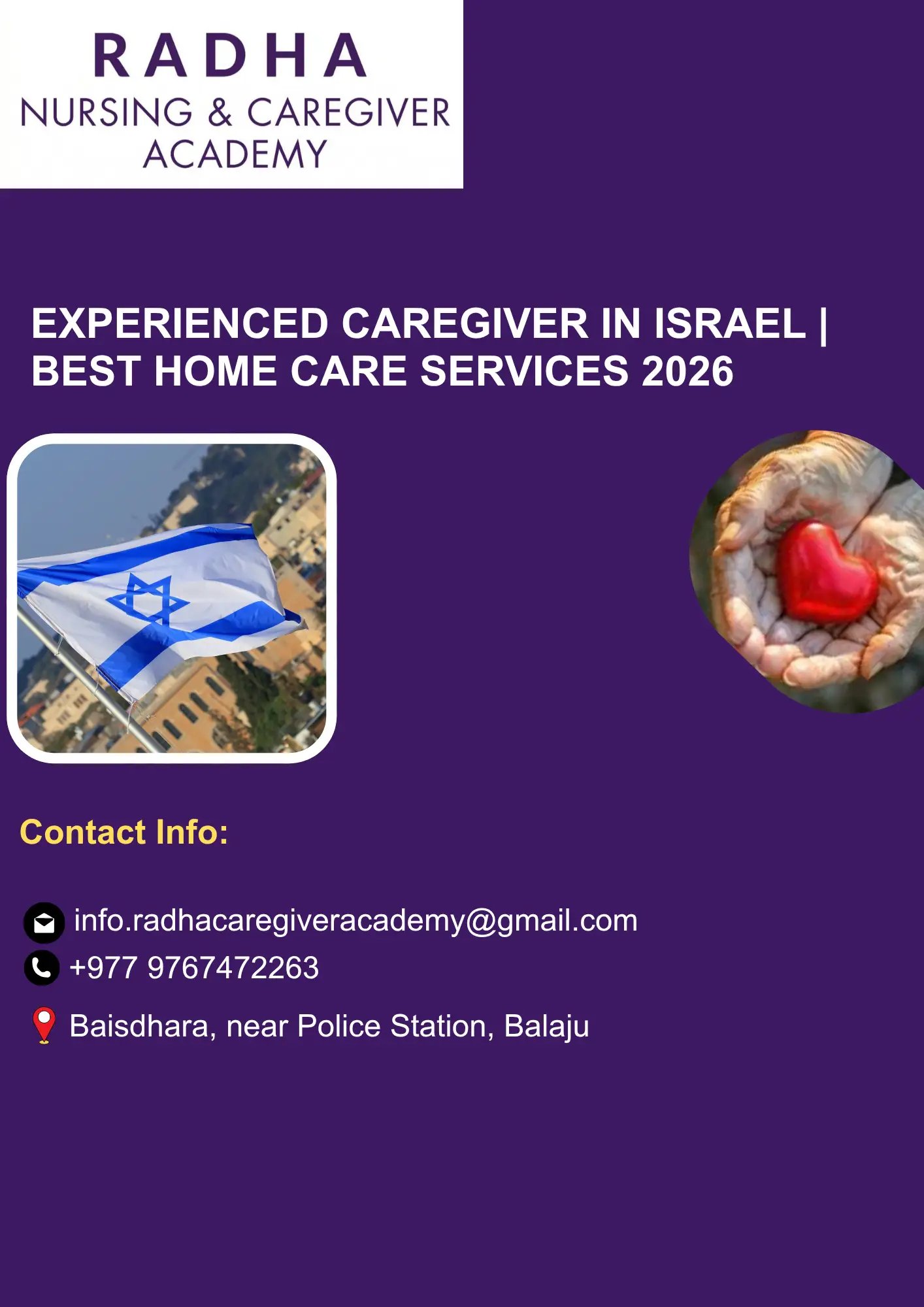Experienced Caregiver in Israel | Best Home Care Services 2026