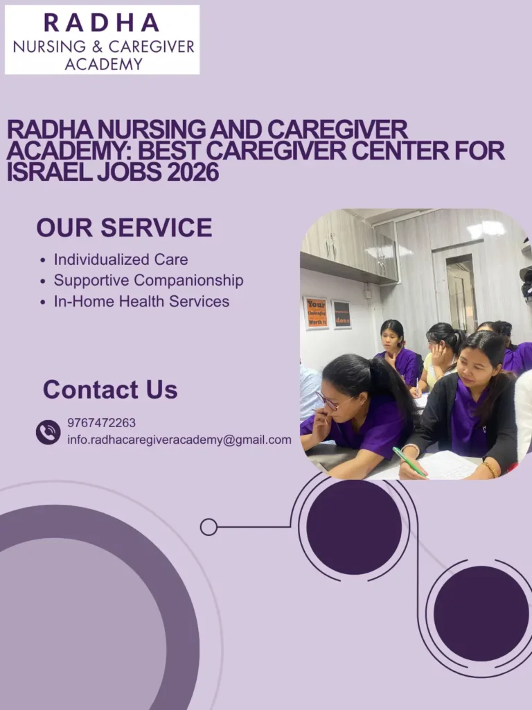 Radha Nursing and Caregiver Academy: Best Caregiver Center for Israel Jobs 2026