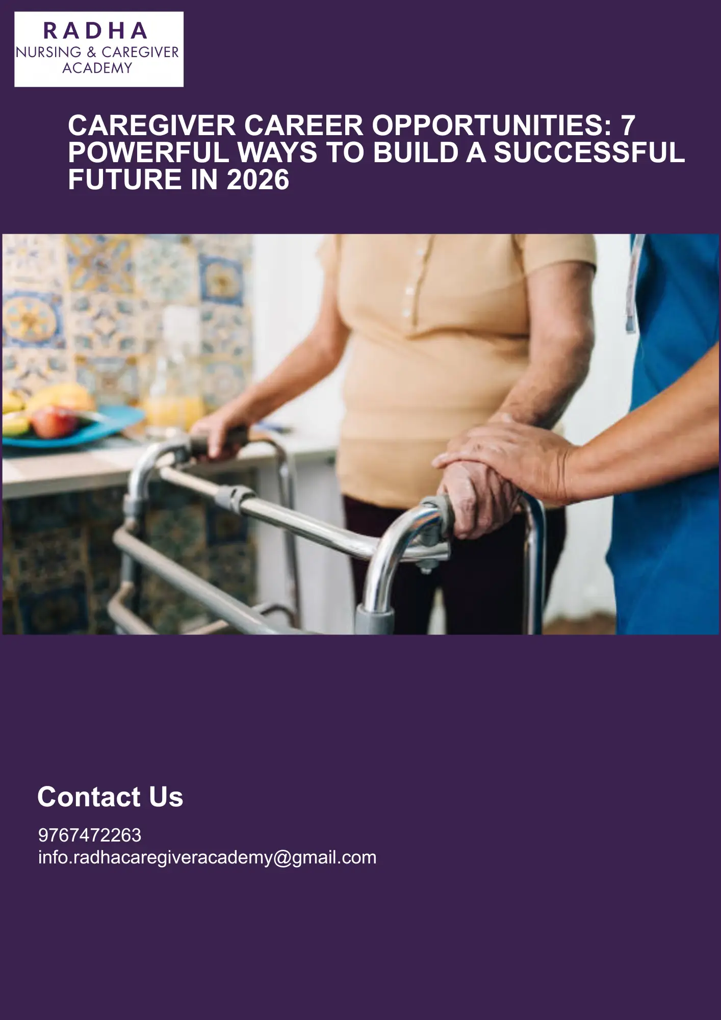 Caregiver career opportunities